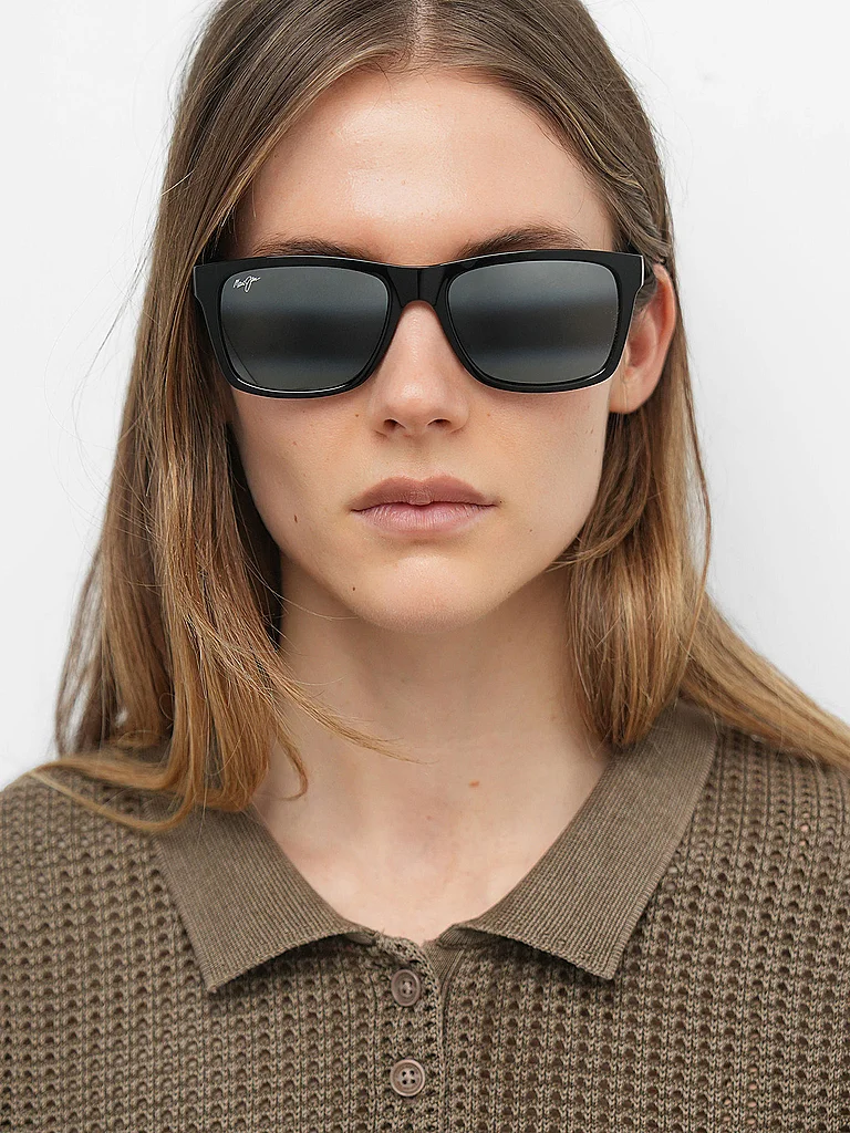 Maui Jim Kowelo Sonnenbrille Schwarz Glänzend 2